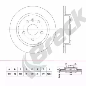 Тормозной диск BRECK купить